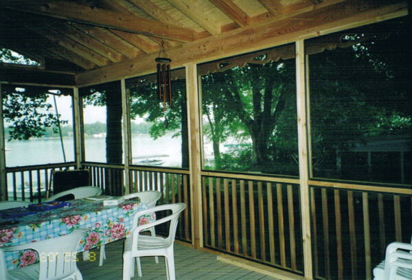 screen porch panels lake